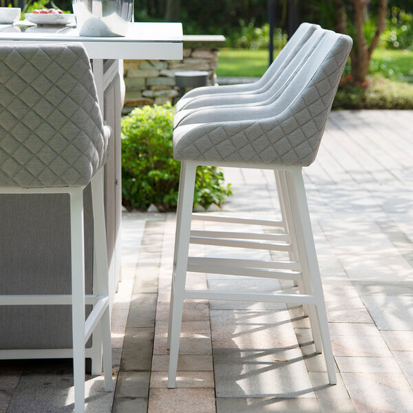 Maze - Outdoor Fabric Regal Bar Stool - Lead Chine product image
