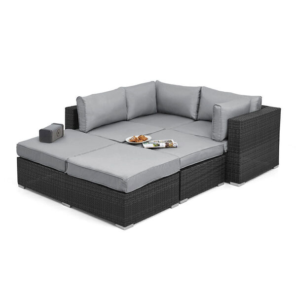 Maze - Rio Rattan Corner Sofa Group - Grey product image