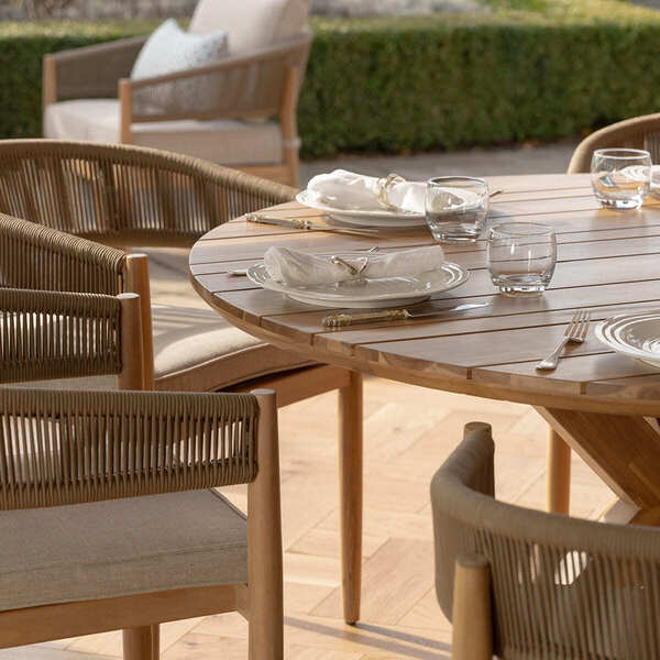 Maze - Porto Rope Weave 6 Seat Round Dining Set product image