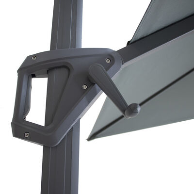 Maze - Helios 3m x 3m Square Rotating Cantilever Parasol with Base - Oil Green product image