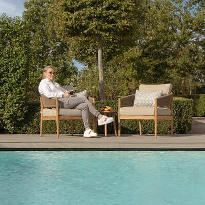 Maze - Porto Rope Weave Lounge Set with Small Round Side Table product image