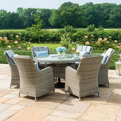 Maze - Oxford Venice 6 Seat Round Rattan Dining Set with Ice Bucket & Lazy Susan product image