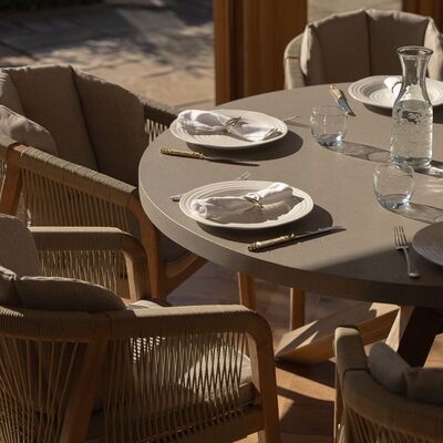 Maze - Martinique Rope Weave 6 Seat Round Dining Set product image