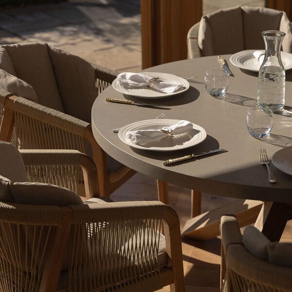 Maze - Martinique Rope Weave 6 Seat Round Dining Set product image