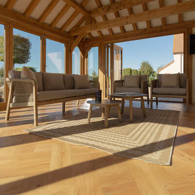 Maze - Martinique Rope Weave 3 Seat Sofa Set with 2 Lounge Armchairs & 2 Round Coffee Tables product image