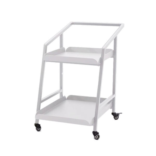 Aluminium 2-tier Trolley / White