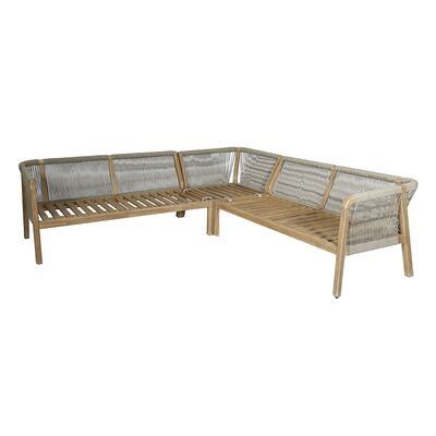 Maze - Martinique Rope Weave Corner Sofa Set with 2 Round Coffee Tables product image
