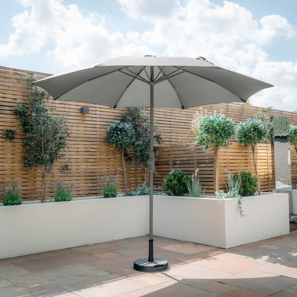 Maze - Capri 2.7m Round Tilting Parasol with Crank Handle - Oil Green product image
