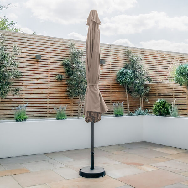 Maze - Capri 3.5m Round Tilting Table Parasol with Crank Handle - Clay Beige product image