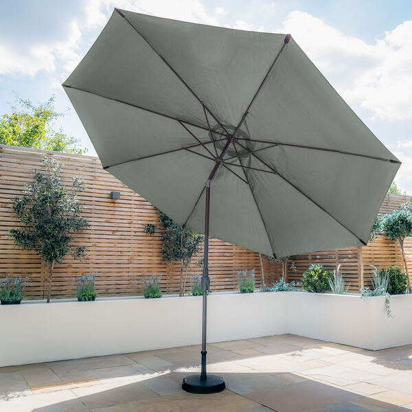 Maze - Capri 3.5m Round Tilting Parasol with Crank Handle - Oil Green product image