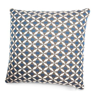 Maze - Pair of Outdoor Sunbrella Fabric Scatter Cushion (43x43cm) - Mosaic Blue product image
