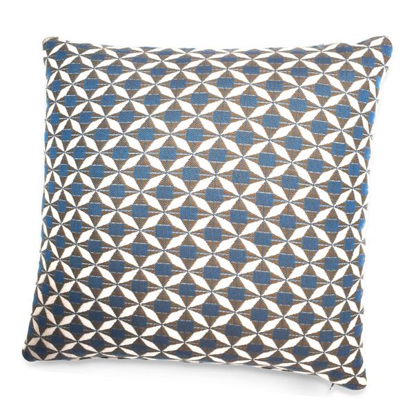 Maze - Pair of Outdoor Sunbrella Fabric Scatter Cushion (43x43cm) - Mosaic Blue product image
