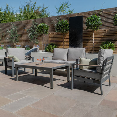 Maze - Vancouver 2 Seat Aluminium Sofa Set with Rectangular Coffee Table - Dove Grey product image