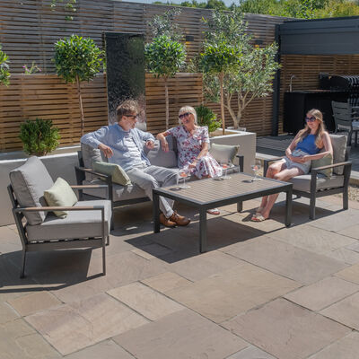 Maze - Vancouver 3 Seat Aluminium Sofa Set with Rectangular Coffee Table - Dove Grey product image