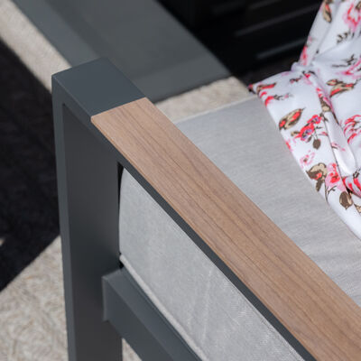 Maze - Vancouver 3 Seat Aluminium Sofa Set with Rectangular Coffee Table - Dove Grey product image