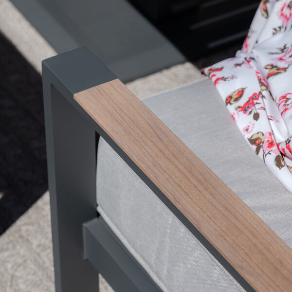Maze - Vancouver 3 Seat Aluminium Sofa Set with Rectangular Coffee Table - Dove Grey product image