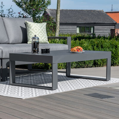 Maze - Amalfi Chaise Aluminium Sofa Set - Grey product image
