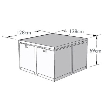 Maze - 4 Seat Cube Set - Garden Furniture Cover product image