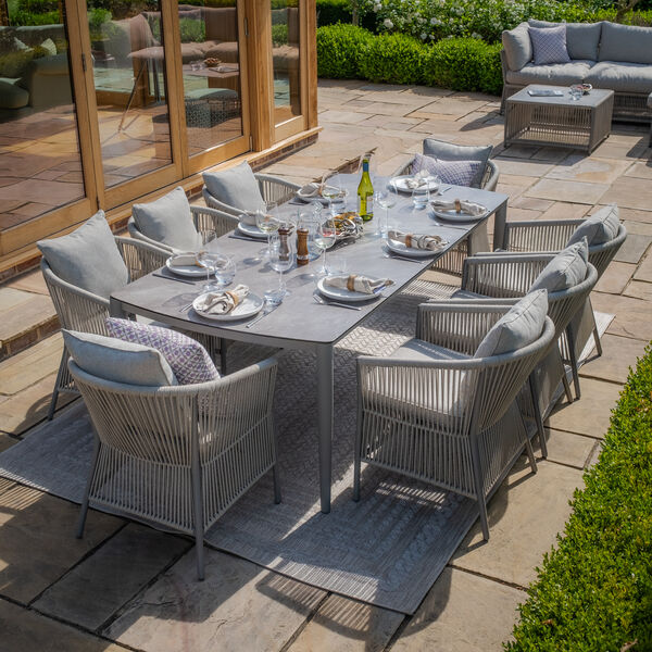Maze - Maldives Rope Weave 8 Seat Rectangular Dining Set product image