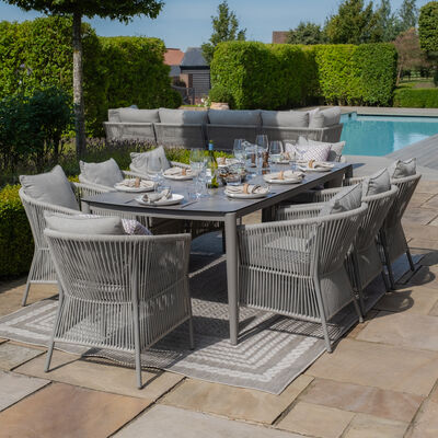 Maze - Maldives Rope Weave 8 Seat Rectangular Dining Set product image