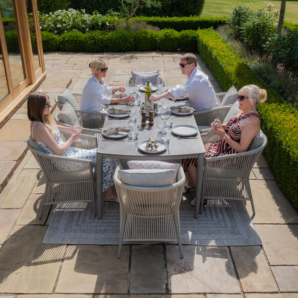 Maze - Maldives Rope Weave 8 Seat Rectangular Dining Set product image