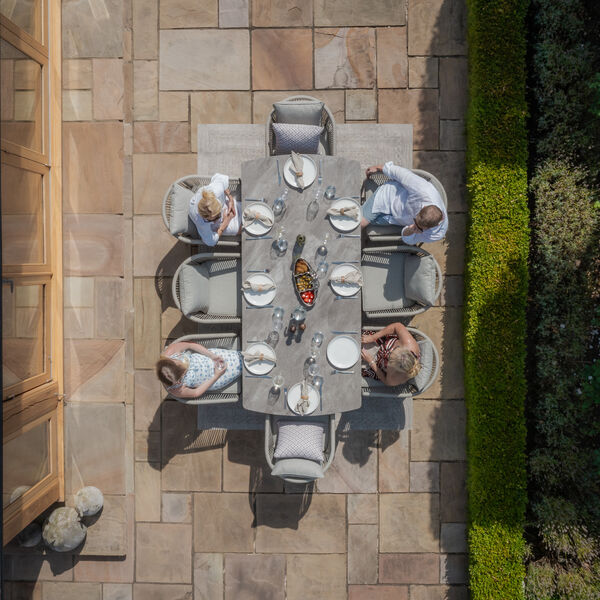 Maze - Maldives Rope Weave 8 Seat Rectangular Dining Set product image
