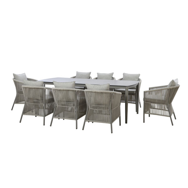 Maze - Maldives Rope Weave 8 Seat Rectangular Dining Set product image