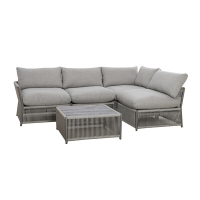 Maze - Maldives Rope Weave Small Corner Sofa Set with Square Coffee Table product image