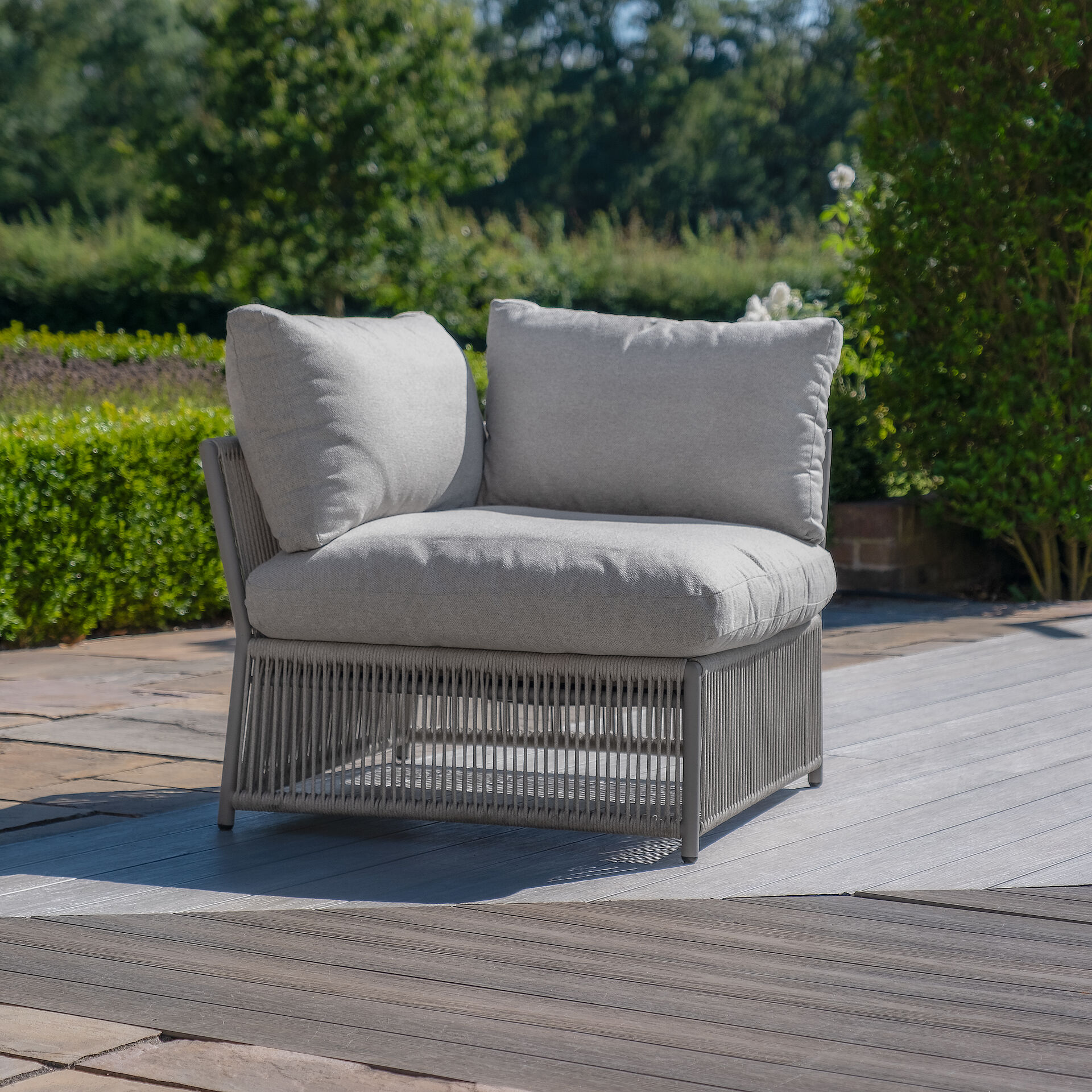 Maze - Maldives Rope Weave U Shaped Corner Sofa Set with Square Coffee Table product image