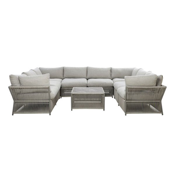 Maze - Maldives Rope Weave U Shaped Corner Sofa Set with Square Coffee Table product image