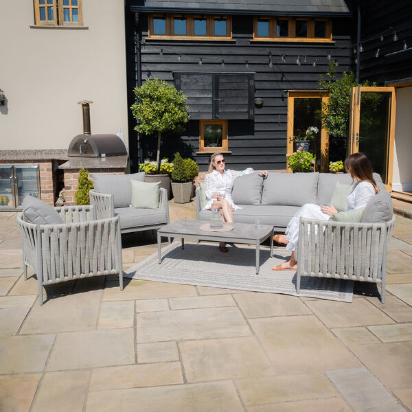 Maze - Milan Rope Weave Small Square Corner with 2 Armchairs product image