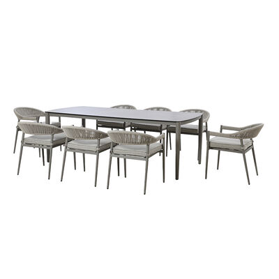Maze - Florence Rope Weave 8 Seat Rectangular Dining Set product image