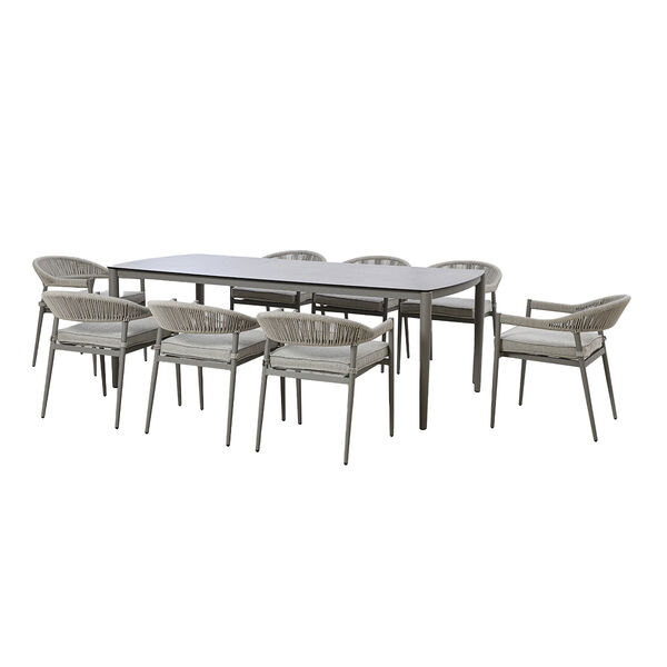 Maze - Florence Rope Weave 8 Seat Rectangular Dining Set product image
