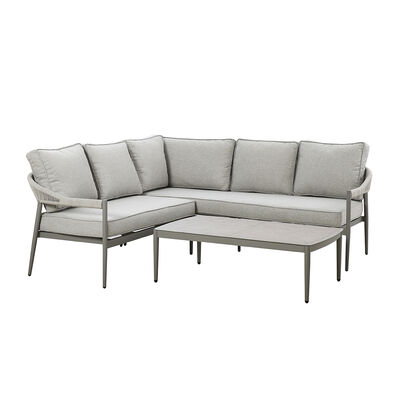 Maze - Florence Rope Weave Small Corner Sofa Set with Rectangular Coffee Table product image