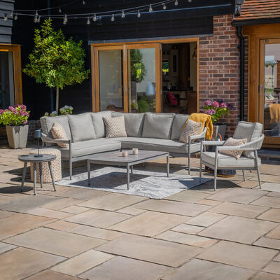 Maze - Florence Rope Weave Small Corner Sofa Set with Rectangular Coffee Table & Armchair product image