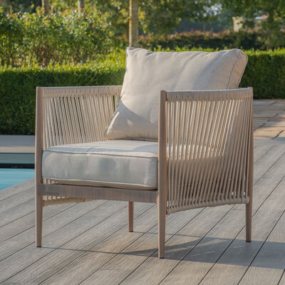 Maze - Havana Rope Weave Small Corner Sofa Set with Rectangular Coffee Table & 2 Armchairs product image