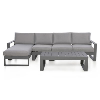 Maze - Amalfi Chaise Aluminium Sofa Set - Grey product image