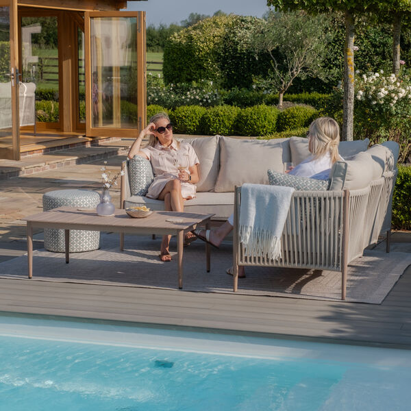Maze - Havana Rope Weave Small Corner Sofa Set with Rectangular Coffee Table product image