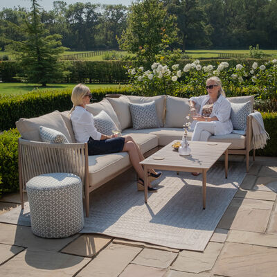 Maze - Havana Rope Weave Large Corner Sofa Set with Rectangular Coffee Table product image