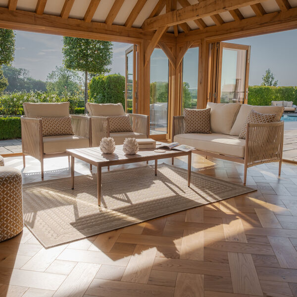 Maze - Havana Rope Weave 2 Seat Sofa Set with Rectangular Coffee Table product image