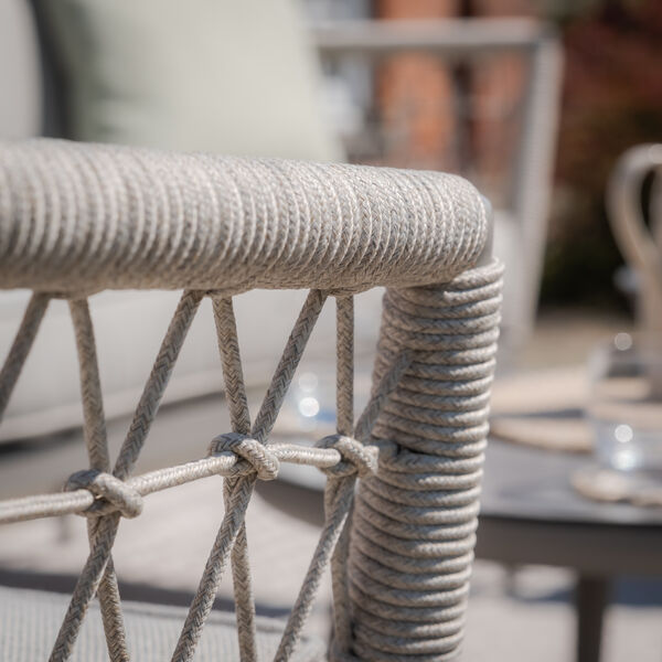 Maze - Monaco Rope Weave Small Corner with Pair of Round Coffee Tables & 2 Armchairs - Cool Linen product image