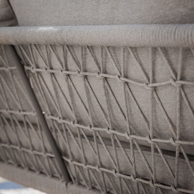 Maze - Monaco Rope Weave Small Corner with Pair of Round Coffee Tables & 2 Armchairs - Cool Linen product image