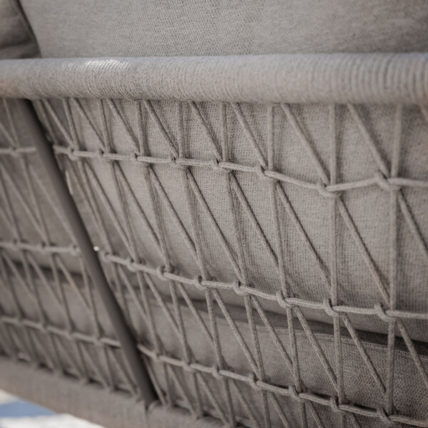 Maze - Monaco Rope Weave Small Corner with Pair of Round Coffee Tables & 2 Armchairs - Cool Linen product image