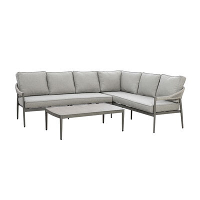 Maze - Florence Rope Weave Large Corner Sofa Set with Rectangular Coffee Table product image