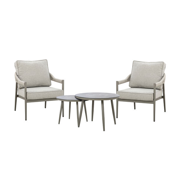Maze - Florence Rope Weave Lounge Set with 2 Round Coffee Tables product image