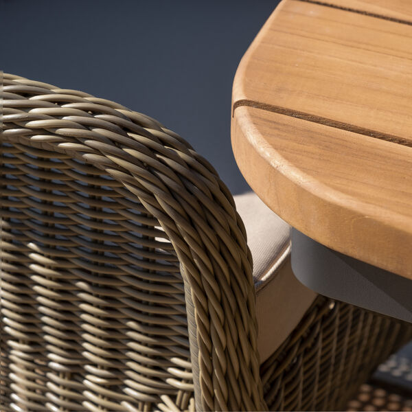 Maze - Jakarta Teak Oval Dining Table with 6 Rattan Winchester Heritage Rattan Dining Chairs product image