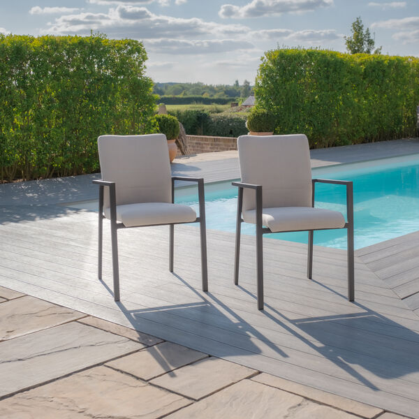 Maze - Jakarta Teak Extending 6 - 10 Seat Rectangular Dining Table with 10 Ibiza Oatmeal Dining Chairs product image