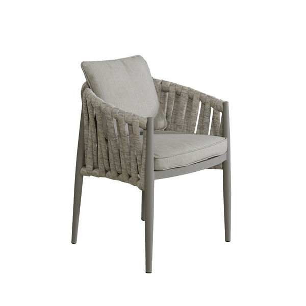 Maze - Jakarta Teak Extending 6 - 10 Seat Rectangular Dining Table with 10 Milan Cool Linen Rope Weave Dining Chairs product image