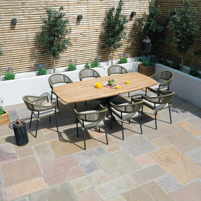 Maze - Bali Rope Weave 8 Seat Oval Dining Set product image