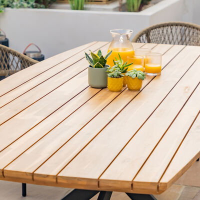 Maze - Bali Rope Weave 8 Seat Oval Dining Set product image